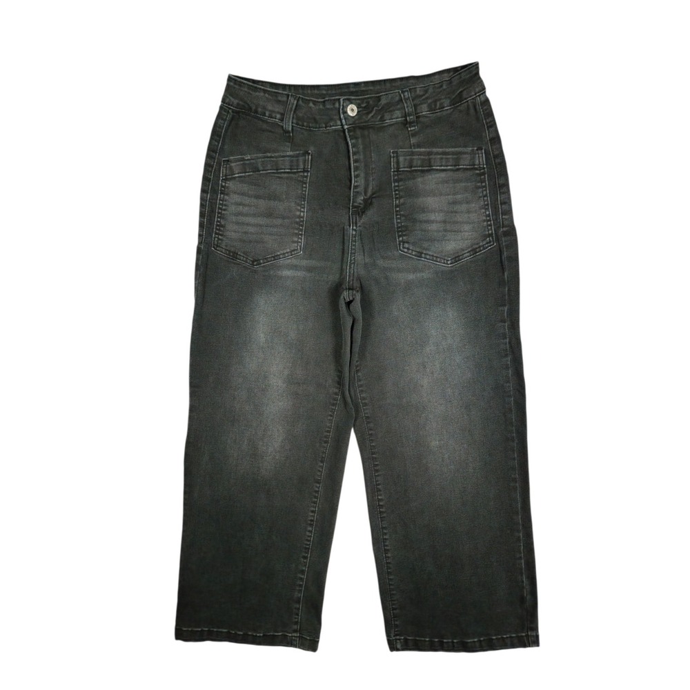 SideFeel Woman's Black Flared Jeans Size 10